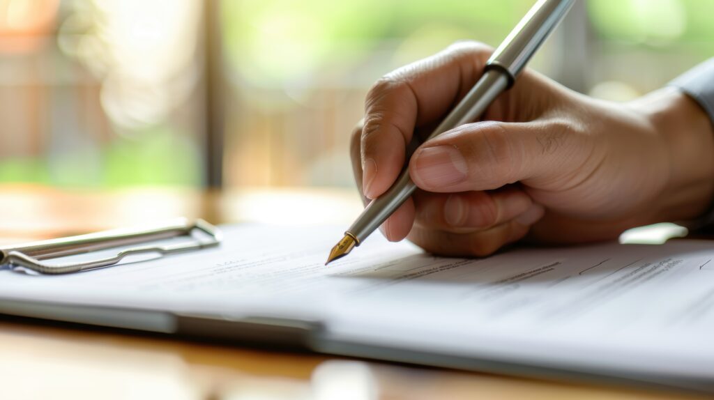 Person signing document | Should I cosign a bail bond? | Air Capital Bail Bonds in Wichita