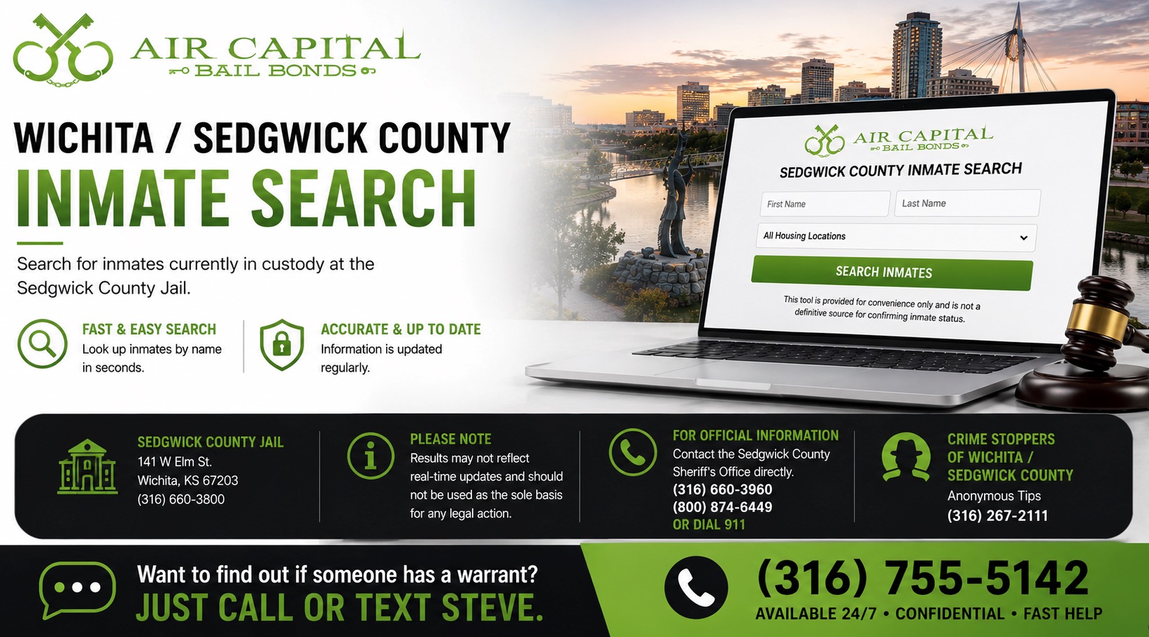 sedgwick county and wichita inmate search tool